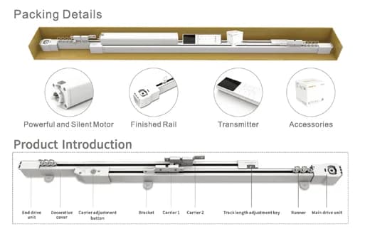 Automatrix AM-58-18-S Telescopic Curtain Track