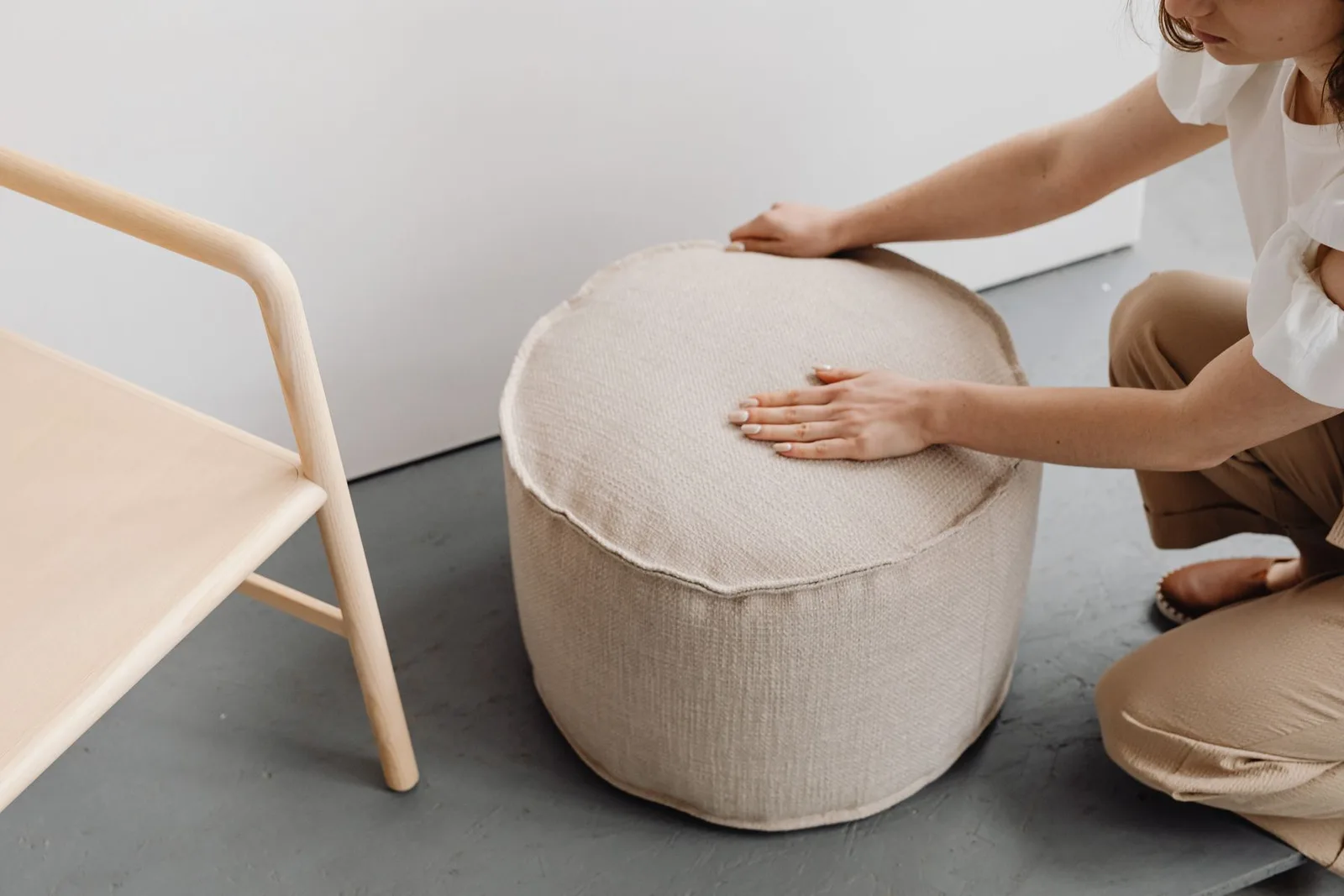 M&F Studio Cube Storage Ottoman