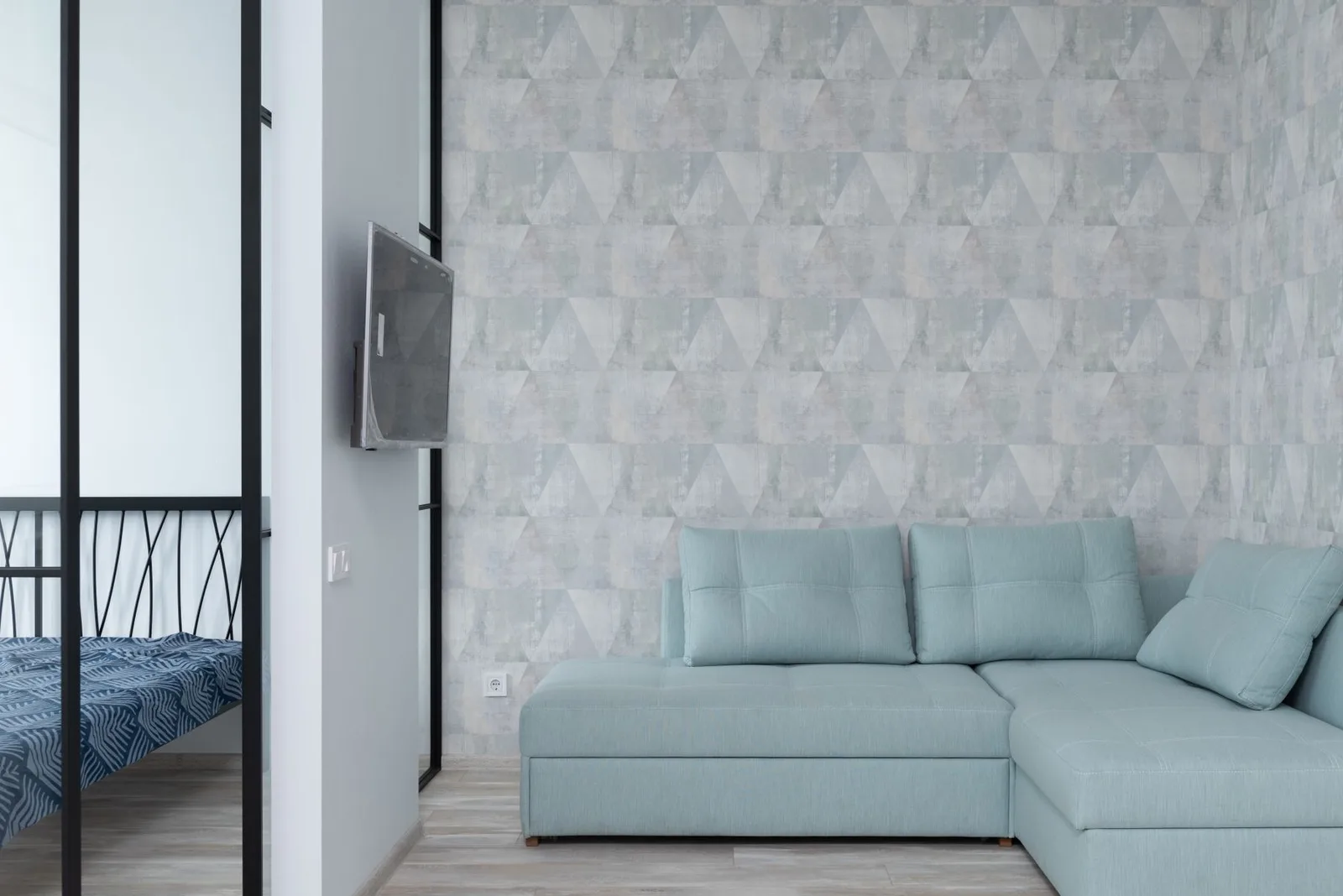 M&F Studio Lisbon Channel-Tufted Sofa